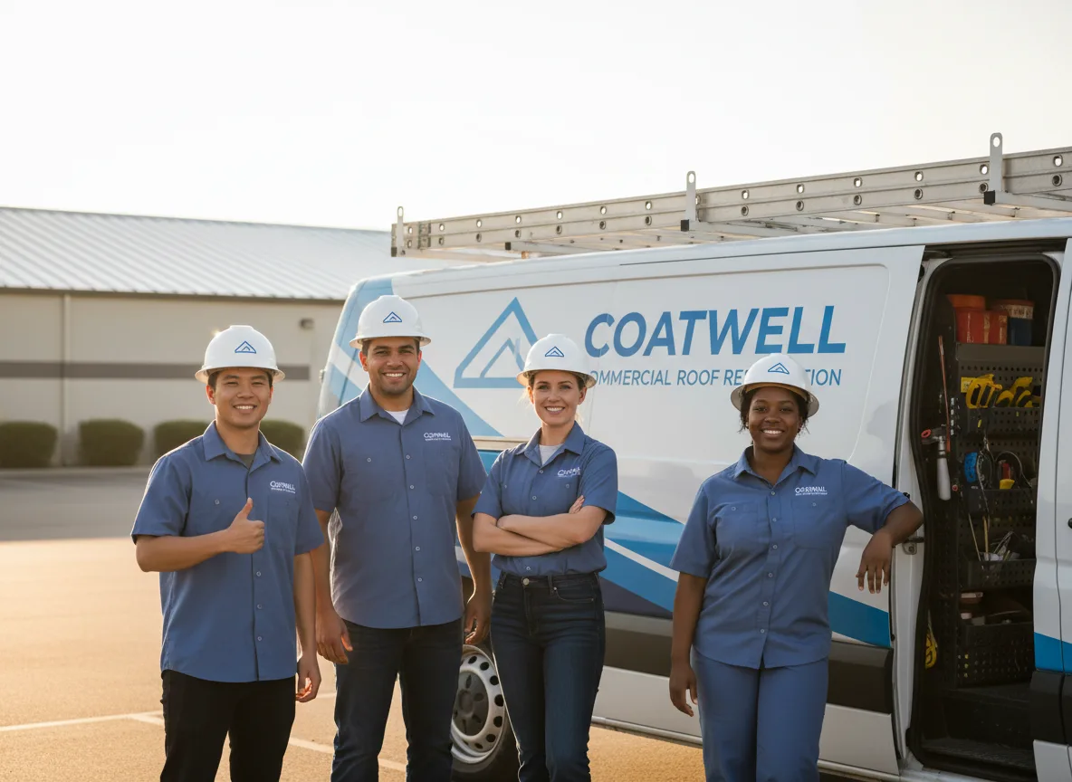 Commercial roof coating company in Gustine, TX